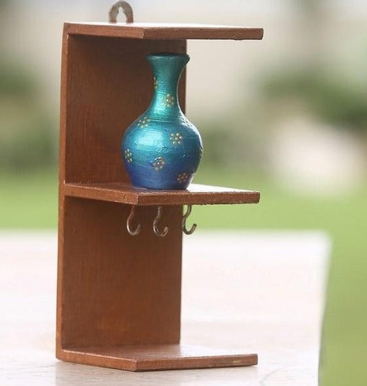 KeyRack - Wooden Handmade with 1 pot