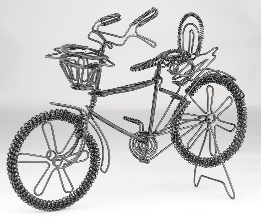 Wire Bicycle with Basket
